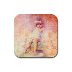 Baby In Clouds Rubber Coaster (Square) 