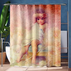 Baby In Clouds Shower Curtain 60  x 72  (Medium) 