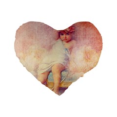 Baby In Clouds Standard 16  Premium Heart Shape Cushions