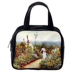 Lady And Scenery Classic Handbag (one Side) by vintage2030