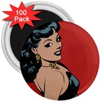 Comic Girl 3  Magnets (100 pack) Front