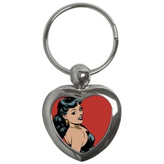 Comic Girl Key Chains (heart) 