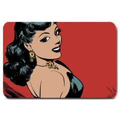 Comic Girl Large Doormat 