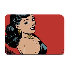 Comic Girl Plate Mats