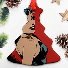 Comic Girl Ornament (christmas Tree)  by vintage2030