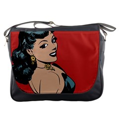 Comic Girl Messenger Bag by vintage2030