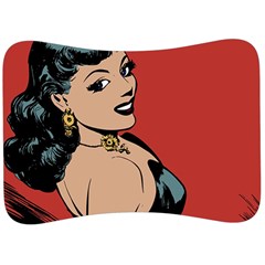 Comic Girl Velour Seat Head Rest Cushion