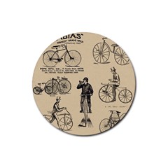 Victorian Bicycles Rubber Round Coaster (4 Pack)  by vintage2030