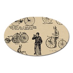 Victorian Bicycles Oval Magnet