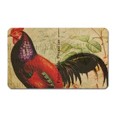 Rooster Magnet (rectangular) by vintage2030