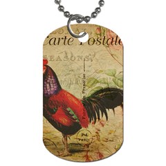 Rooster Dog Tag (one Side)