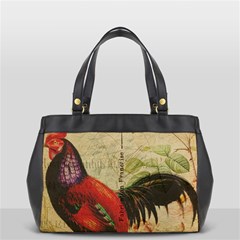 Rooster Oversize Office Handbag (2 Sides) by vintage2030