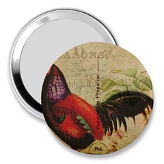 Rooster 3  Handbag Mirrors by vintage2030