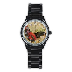 Rooster Stainless Steel Round Watch by vintage2030