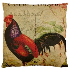 Rooster Large Flano Cushion Case (two Sides) by vintage2030