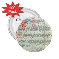 Rose Book Page 2 25  Buttons (100 Pack)  by vintage2030