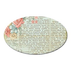 Rose Book Page Oval Magnet by vintage2030