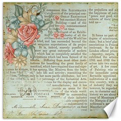 Rose Book Page Canvas 16  X 16  by vintage2030