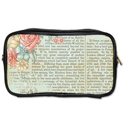 Rose Book Page Toiletries Bag (two Sides) by vintage2030