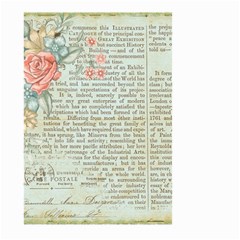 Rose Book Page Large Garden Flag (two Sides) by vintage2030