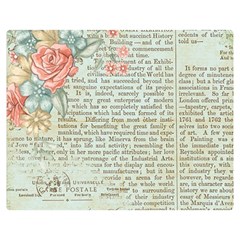 Rose Book Page Double Sided Flano Blanket (medium)  by vintage2030