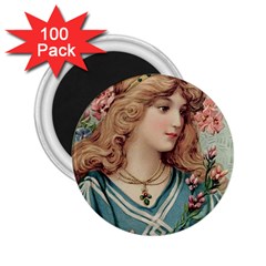 Lady 2 25  Magnets (100 Pack)  by vintage2030