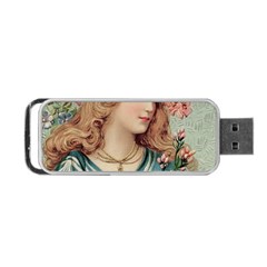 Lady Portable Usb Flash (two Sides) by vintage2030