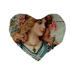 Lady Standard 16  Premium Heart Shape Cushions by vintage2030