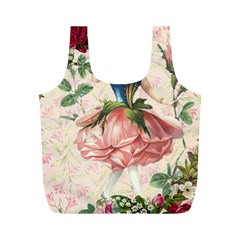 Flower Girl Full Print Recycle Bag (m) by vintage2030