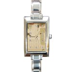 Twenties Girl Rectangle Italian Charm Watch Front