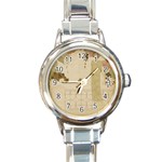 Twenties Girl Round Italian Charm Watch Front