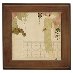 Twenties Girl Framed Tiles by vintage2030