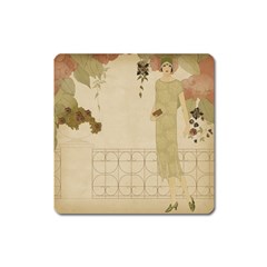 Twenties Girl Square Magnet