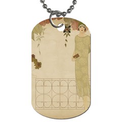 Twenties Girl Dog Tag (one Side) by vintage2030