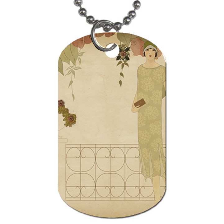 Twenties Girl Dog Tag (One Side)