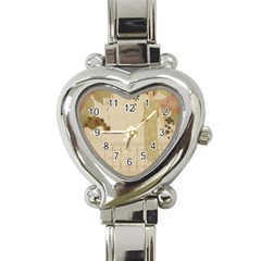 Twenties Girl Heart Italian Charm Watch by vintage2030