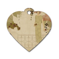 Twenties Girl Dog Tag Heart (two Sides) by vintage2030