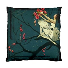 Girl And Flowers Standard Cushion Case (one Side)