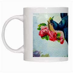 Blue Bird White Mugs