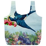 Blue Bird Full Print Recycle Bag (XL) Back