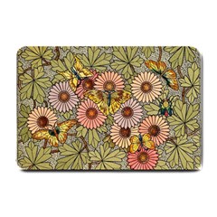 Flower And Butterfly Small Doormat  by vintage2030