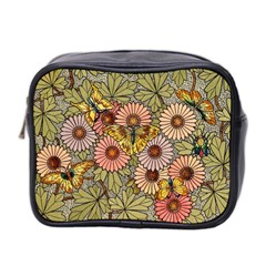 Flower And Butterfly Mini Toiletries Bag (two Sides) by vintage2030