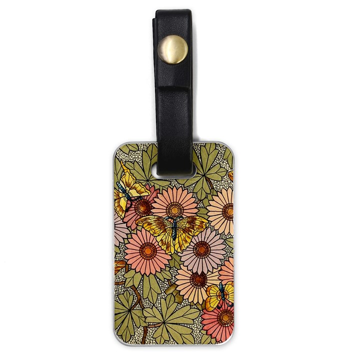 Flower And Butterfly Luggage Tags (One Side) 