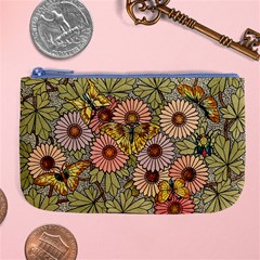 Flower And Butterfly Large Coin Purse