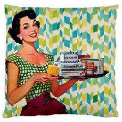 Retro Cokk Large Flano Cushion Case (one Side) by vintage2030