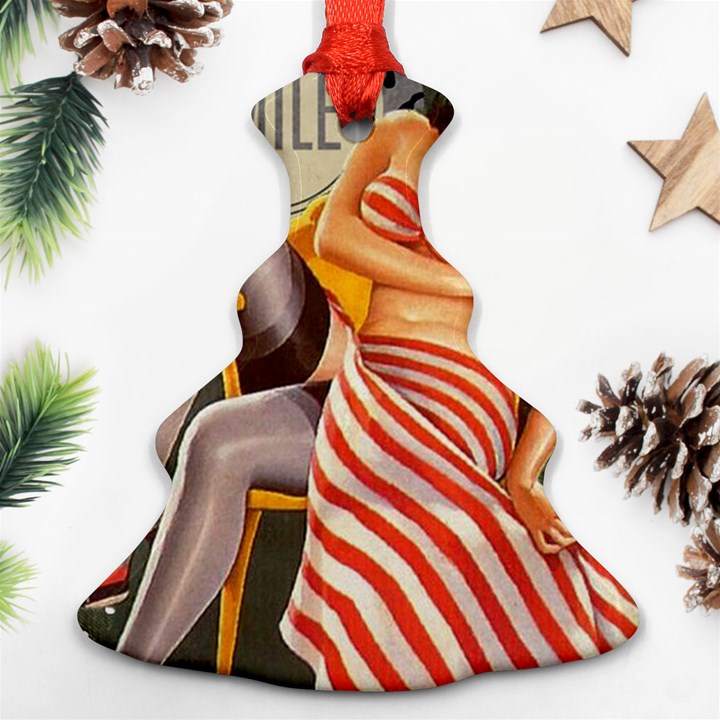 Retro 1410650 960 720 Christmas Tree Ornament (Two Sides)