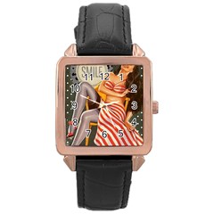 Retro 1410650 960 720 Rose Gold Leather Watch  by vintage2030