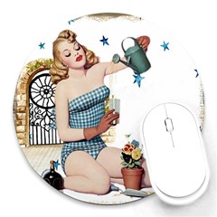 Retro 1265769 960 720 Round Mousepads