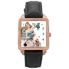 Retro 1265769 960 720 Rose Gold Leather Watch  by vintage2030