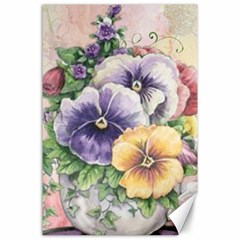 Lowers Pansy Canvas 24  X 36  by vintage2030